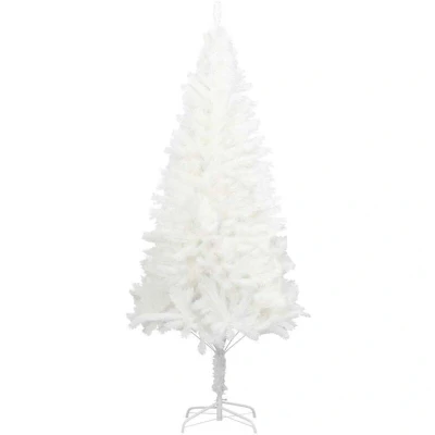 Image of vidaXL Artificial Christmas Tree Lifelike Needles White 120 cm