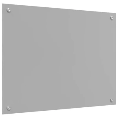 Image of vidaXL Kitchen Backsplash Light Grey 80x60x0.6 cm Tempered Glass