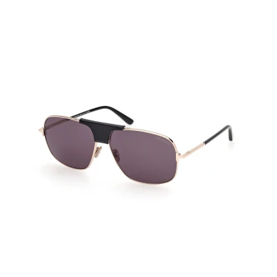Image of Tom Ford TEX Sunglasses Shiny rose goldcoloured/smoke, Men&#039;s, Size: 62, gold coloured/smoke
