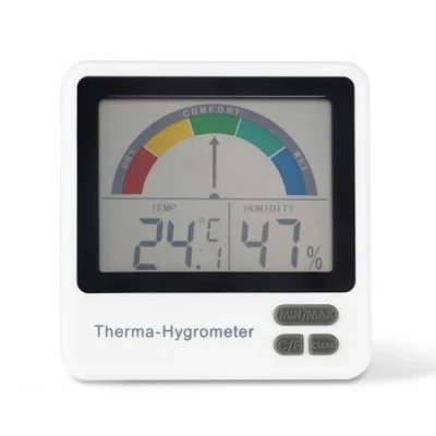 Image of ETI Healthy living thermometer &amp; hygrometer with comfort zone indication
