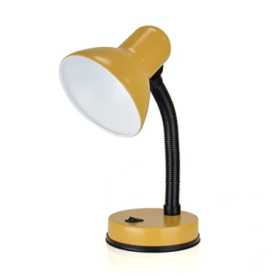 Image of HOMELIFE 35w &#039;Classic&#039; Flexi Desk Lamp with Versatile Flexible Neck Integral On/Off Switch Approx. 34cm Height L958MS English Mustard
