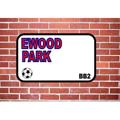 Image of Inga Blackburn Ewood Park Metal Door Sign Decoration Props Plaque 8X12 inch