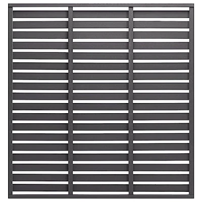 Image of vidaXL WPC Fence Panel 180x180 cm Rust and Rot Resistant, Multi Purpose Garden/Outdoor Screen in Stylish Grey, Low Maintenance Durable Weather Resistant