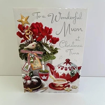 Image of Jonny Javelin Wonderful Mum Christmas Card