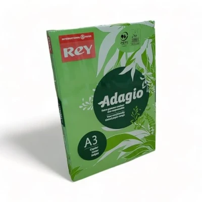 Image of Rey Adagio A3 120gsm (250 Sheets) DEEP Green Paper for Laser, Copiers and Inkjet Printers 1 Ream