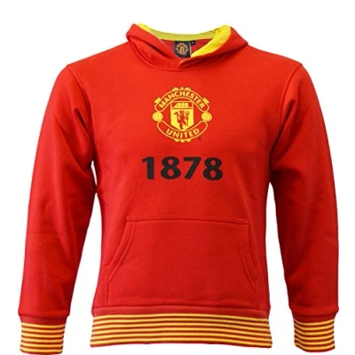 Image of Manchester United FC Official Collection Boys’ Hoodie, boys, red, 4a