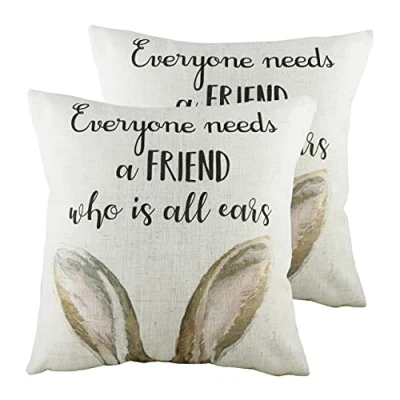 Image of Evans Lichfield All Ears Cushions (Twin Pack) Multicolour Size 43 cm x