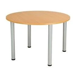 Image of Octet Circular Meeting Table Beech Ref OFPCMT10DBE2