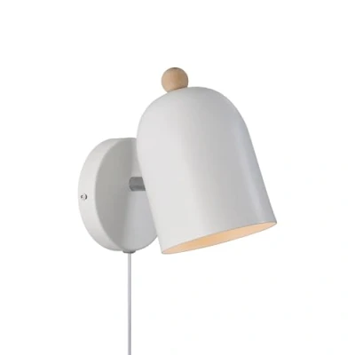 Image of Nordlux Gaston Wall Light White Indoor E27 Homeware Lighting Décor 220 240V IP20 Class 2 (Double Isolated)