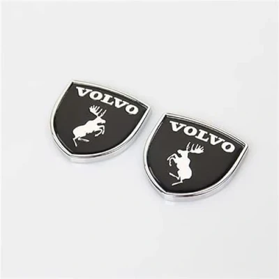 Image of ALIEDA Car Metal Emblem Sticker, Logo Cover Badge Decal Exterior Decoration Accessories, For Volvo XC60 S40 S60 S90 XC40 XC70 XC90 V40 V60 V90 S80 S80L,A