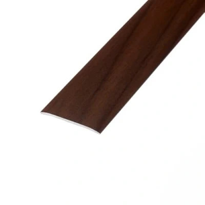 Image of eXtreme Self Adhesive Flat Threshold Strip 8ft Stick Down Transition for Laminate, Tile, Wood, and Lino Flooring Waterproof, Dirt Resistant, Sturdy Door Bar Dark Walnut