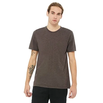 Image of Bella+Canvas Unisex Triblend Crew Neck T Shirt Brown M