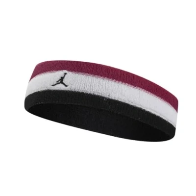 Image of Nike Jordan Jumpman Terry Headband in Cardinal Red/White/Black, Size: One Size, J.100.4299.675.OS