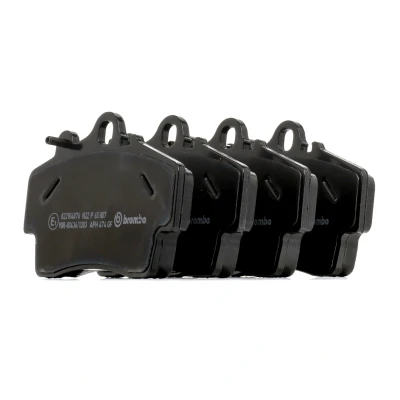 Image of 7606D737 Brake pad set BREMBO P 65 007 prepared for wear indicator without accessories PORSCHE: Cayman, Boxster, Boxster