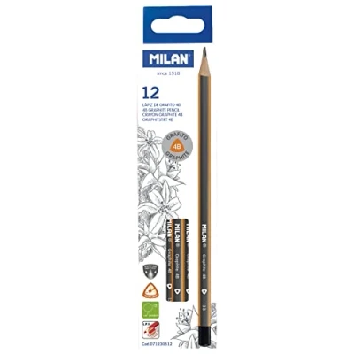 Image of MILAN Box of 12 graphite pencils 4B triangular