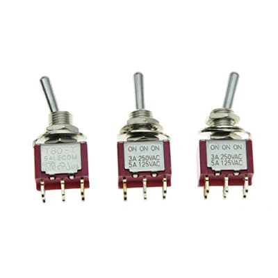 Image of SALECOM 3pcs DPDT 6 Pin 3 Way ON/ON/ON Guitar/AMP Mini Toggle Switch Car/Boat Switches