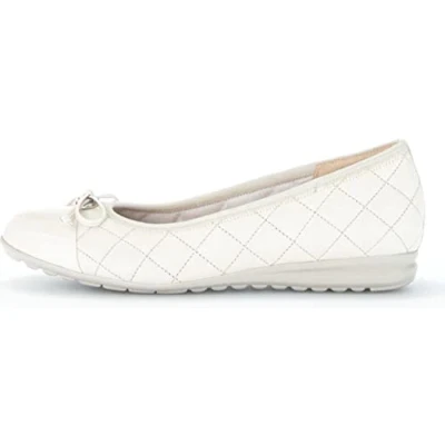 Image of Gabor Snowdrop Womens Ballet Pumps 5 UK Panna/Patent