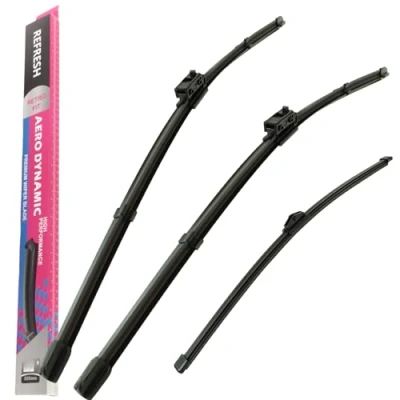 Image of Fits Mercedes EQC 2019 2024 Front Rear Wiper Blades HY 020 24&quot;22&quot;11Q Direct fit
