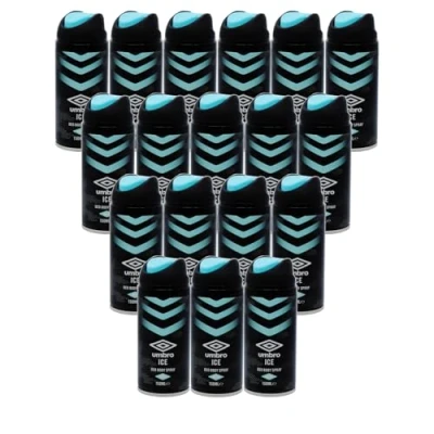 Image of Umbro Ice Deodorant Body Spray 150ml (18 Pack) (With A FREE Fridge Magnet)