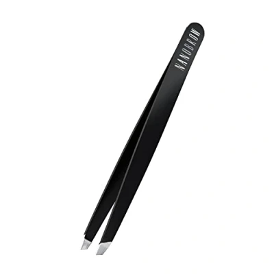 Image of Nanobrow Tweezers Professional with Slanted Stainless Steel Tip, Eyebrow Shaping