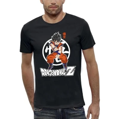 Image of Dragon Ball Z DBZ Sangoku T Shirt Kamehameha Official Licensed Product Men&#039;s Shirt, Black, M