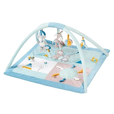 Image of Nattou Playmat with Arch, Tim and Tiloo, 74 x 60 8 cm, Blue, 498258