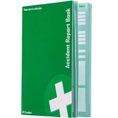 Image of Accident Report Book HSE Compliant First Aid School/Office Injury Record Journal