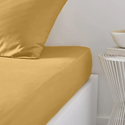 Image of TODAY Essential Fitted Sheet 140 x 190 cm Double 100% Cotton Plain