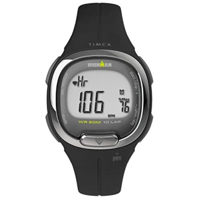 Image of Timex Women&#039;s Ironman Transit 33 mm Watch Black Resin Two Piece Digital Dial Case TW5M40500