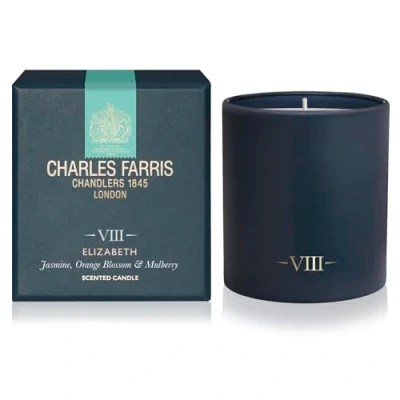 Image of Charles Farris Luxury Scented Candle Orange Blossom, Jasmine &amp; Mulberry 50+ Hours Burn Time Artisan Hand Finished Glass Jar, Made in England (Elizabeth)