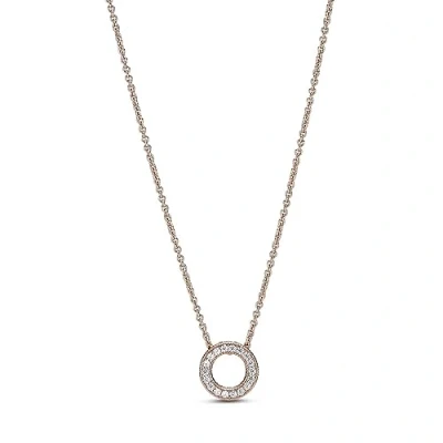 Image of PANDORA Moments Women&#039;s 14k Gold plated unique metal blend Sparkling Crown O Snake Chain Bracelet, Size 23, No Box