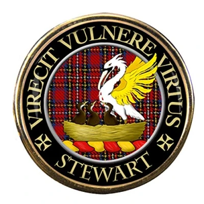 Image of Stewart Scottish Clan Pin Badge