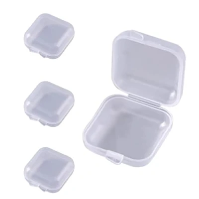 Image of SIOPPKIK 1 compartment Pill Dispenser Small Size, Non toxic, Food Grade Plastic, Fits in Any Trouser Pocket Pack of 4