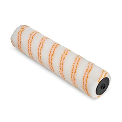 Image of Hamilton for The Trade Medium Pile Paint Roller Sleeve 12&quot; (1.75&quot; Core), White/Orange