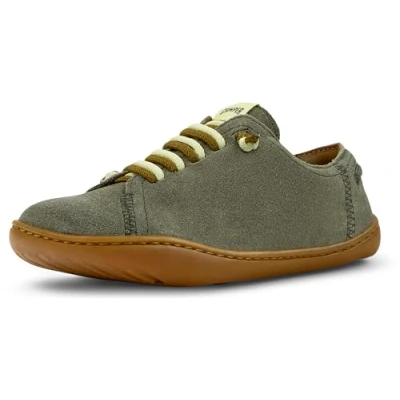 Image of Camper PEU CAMI KIDS Unisex Casual laceups for kids, Size: 5, Mittelgrün Suede