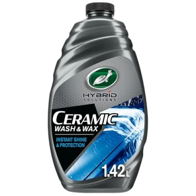 Image of Turtle Wax Hybrid Solutions Ceramic Wash &amp; Car Shampoo 1.42 53340 Cleaner with Protector, Easy Rinse Formula That Removes Road Dirt Leaves A Clean Glossy Finish
