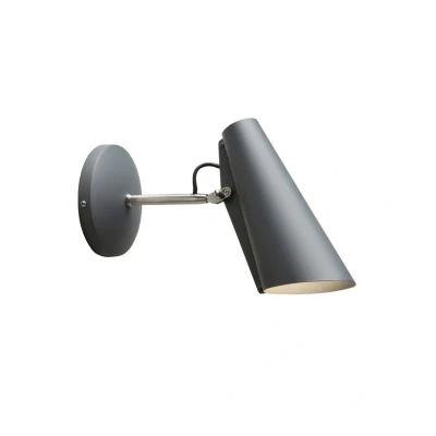 Image of Northern With plug and switch wall lamp Birdy, grey