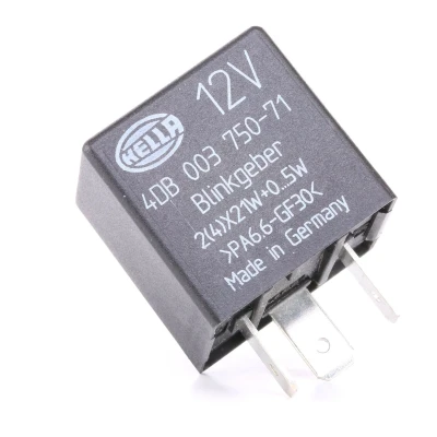 Image of e1035298 Indicator Relay HELLA 4DB 003 750 711 12V Electronic 2(4)x21W+0...5W FORD: Transit Mk4 Platform/Chassis, KA Hatchback