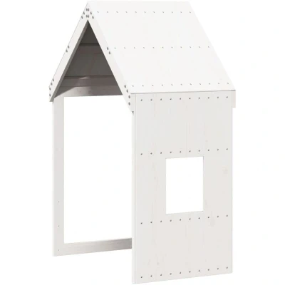 Image of vidaXL Kids&#039; Bed Roof White 60x89x134.5 cm Solid Wood Pine