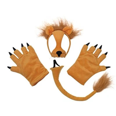 Image of Bristol Novelty DS138 Lion Costume Accessory Set, One Size