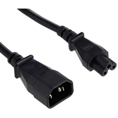 Image of Pro Elec PE01107 IEC C5 to C14 Power Lead, 1 m