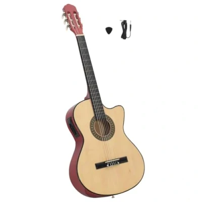Image of vidaXL Western Classical Cutaway Guitar with Equalizer and 6 Strings