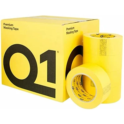 Image of Q1 Premium masking Tape 48mm x50 High Performance Automotive with a rubber base adhesive 110C Temperature Rsistance