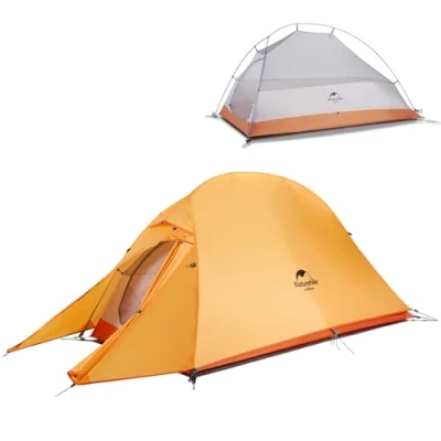 Image of Naturehike Cloud up Ultralight 1 Person Single Tent 3 Season Camping (210T Orange Upgrade)