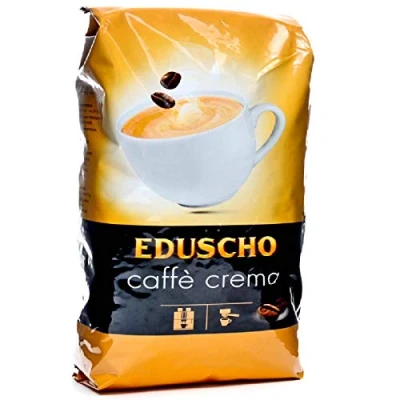 Image of Tchibo Eduscho Roasted Whole Coffee Beans (Caffè Crema, Case Pack of 6kg, 6 X 1000g)