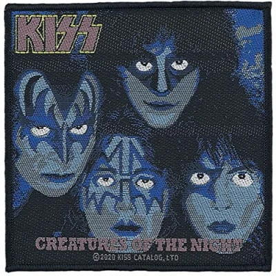 Image of Razamataz Kiss Creatures of The Night Patch 10cm x 10cm, Multicoloured
