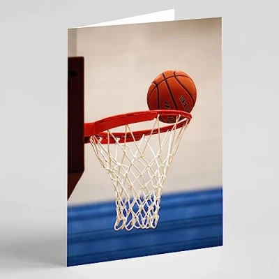 Image of Beebooh cards basketball and net birthday card