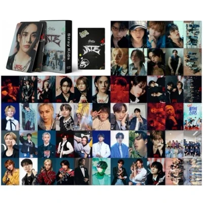 Image of Stray Kids Photocards,StrayKids Cards,Stray Kid Album,Kpop ATE LomoCards,Stray Merch,Stray Mini Picture Cards,Kpop Photocards Greeting Card
