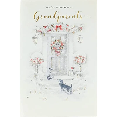 Image of UK Greetings Christmas Card for Grandparents Wonderful