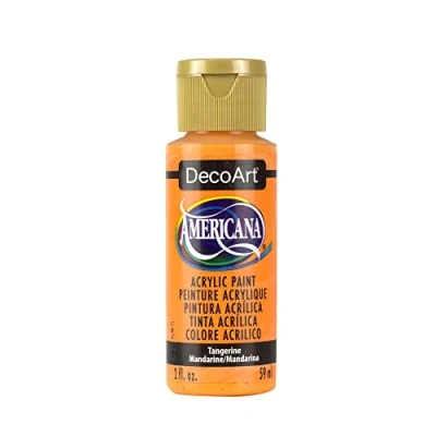 Image of Deco Art Americana Acrylic Transparent Multi Purpose Paint, Tangerine, 59 ml (Pack of 1)